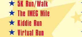 10K, 5K, The IMEG Mile, Kiddie Run, Virtual Run